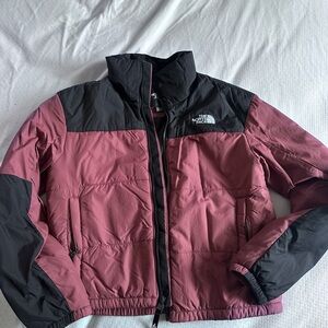 **SOLD** LIKE NEW! - NORTH FACE Mauve & Black Puffer Jacket - Women’s SMALL